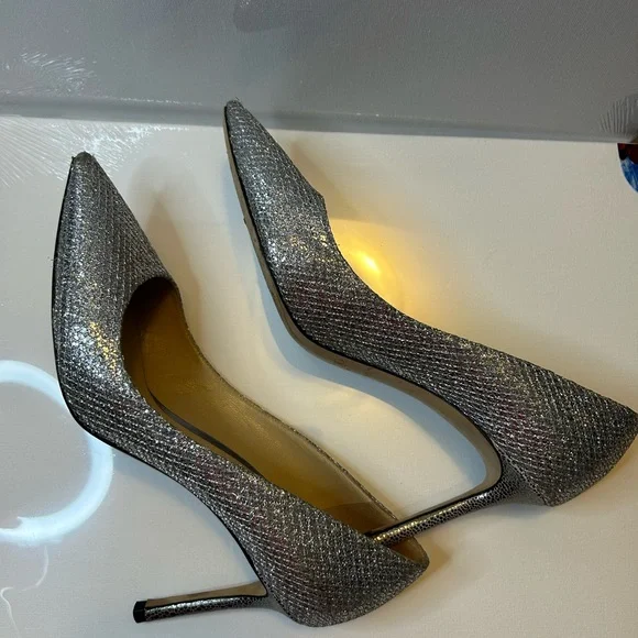 Jimmy Choo Silver Remy Heels - Picture 10 of 12